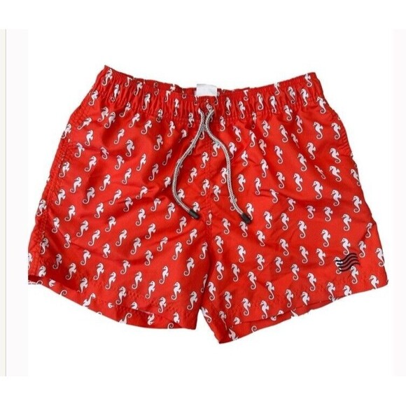 MayaGuana Other - Mayaguana Swimwear Shorts Trunks Pockets Drawstring Lined Seahorse Medium